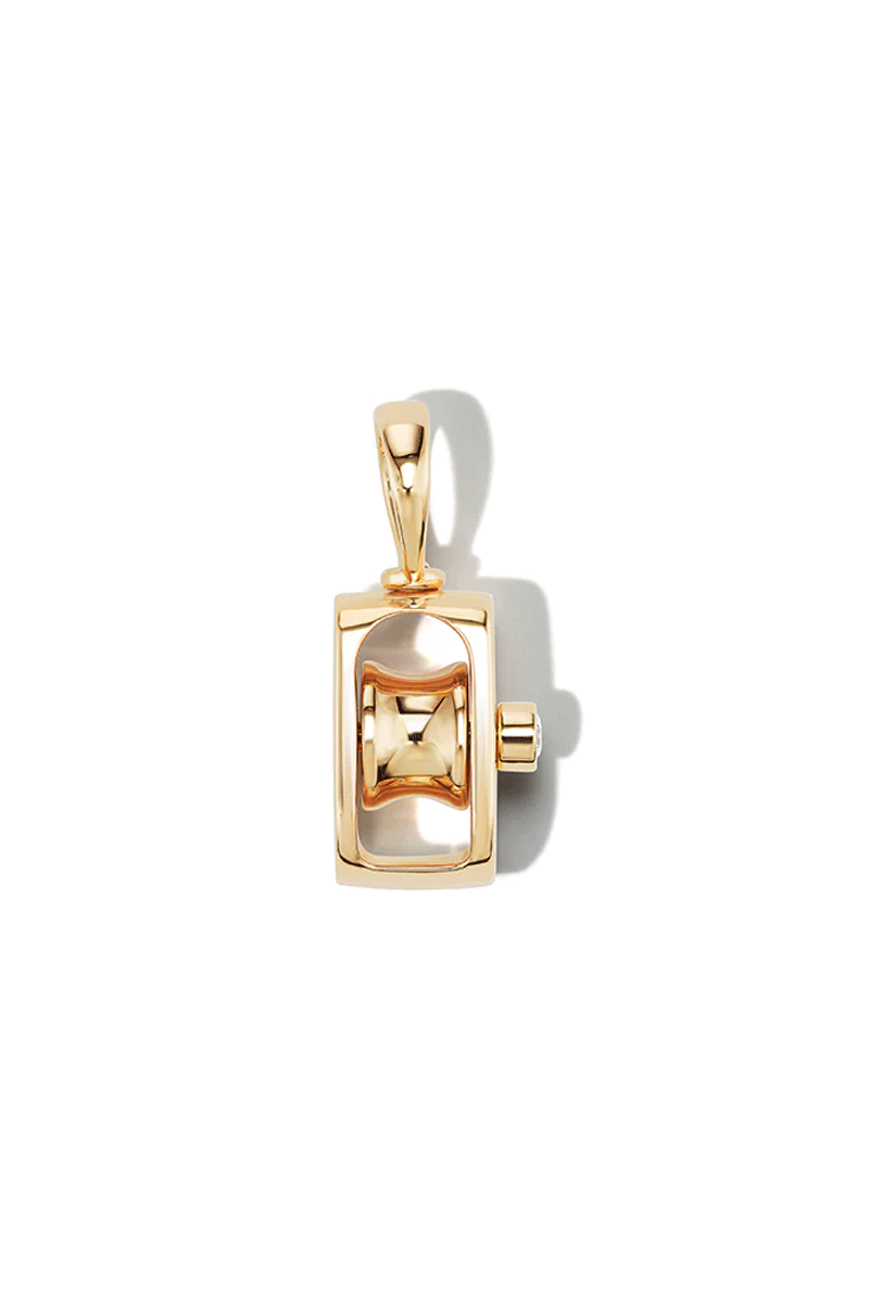 Baby Pulley - 14k Yellow Gold w/ Diamond