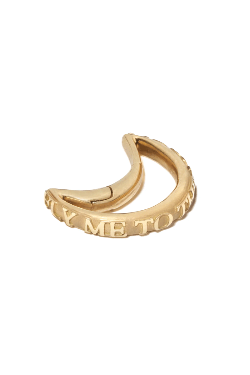 Fly Me To The Moonlock - 18k Yellow Gold