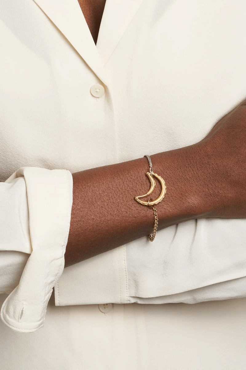 Fly Me To The Moonlock - 18k Yellow Gold