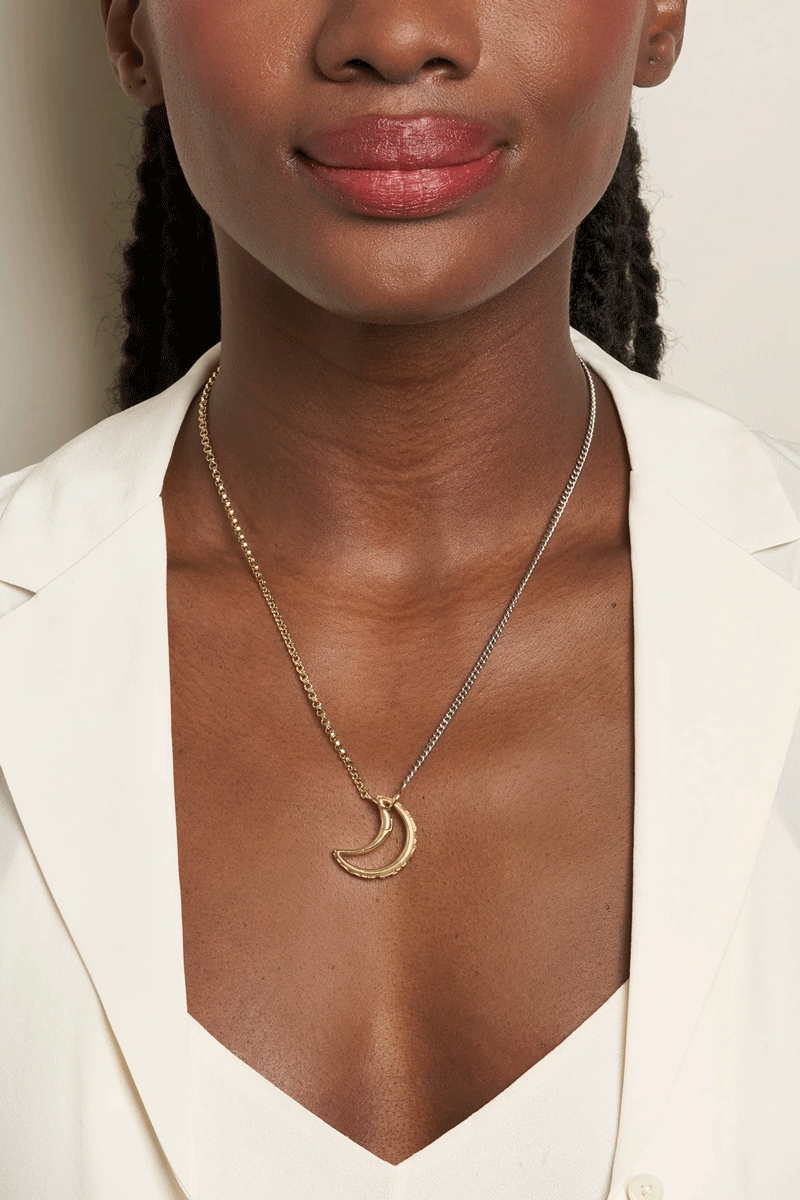 Fly Me To The Moonlock - 18k Yellow Gold