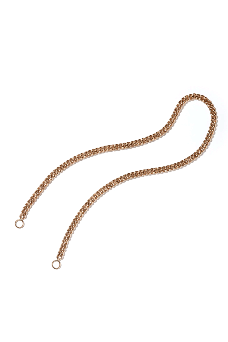 Heavy Curb Chain Necklace - 14k Yellow Gold