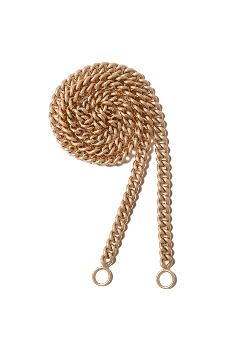 Heavy Curb Chain Necklace - 14k Yellow Gold