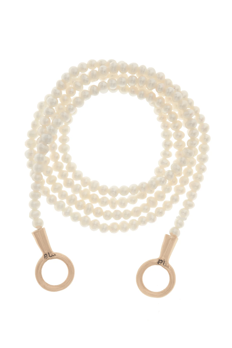 Seed Pearl Strand - Yellow Gold Loops