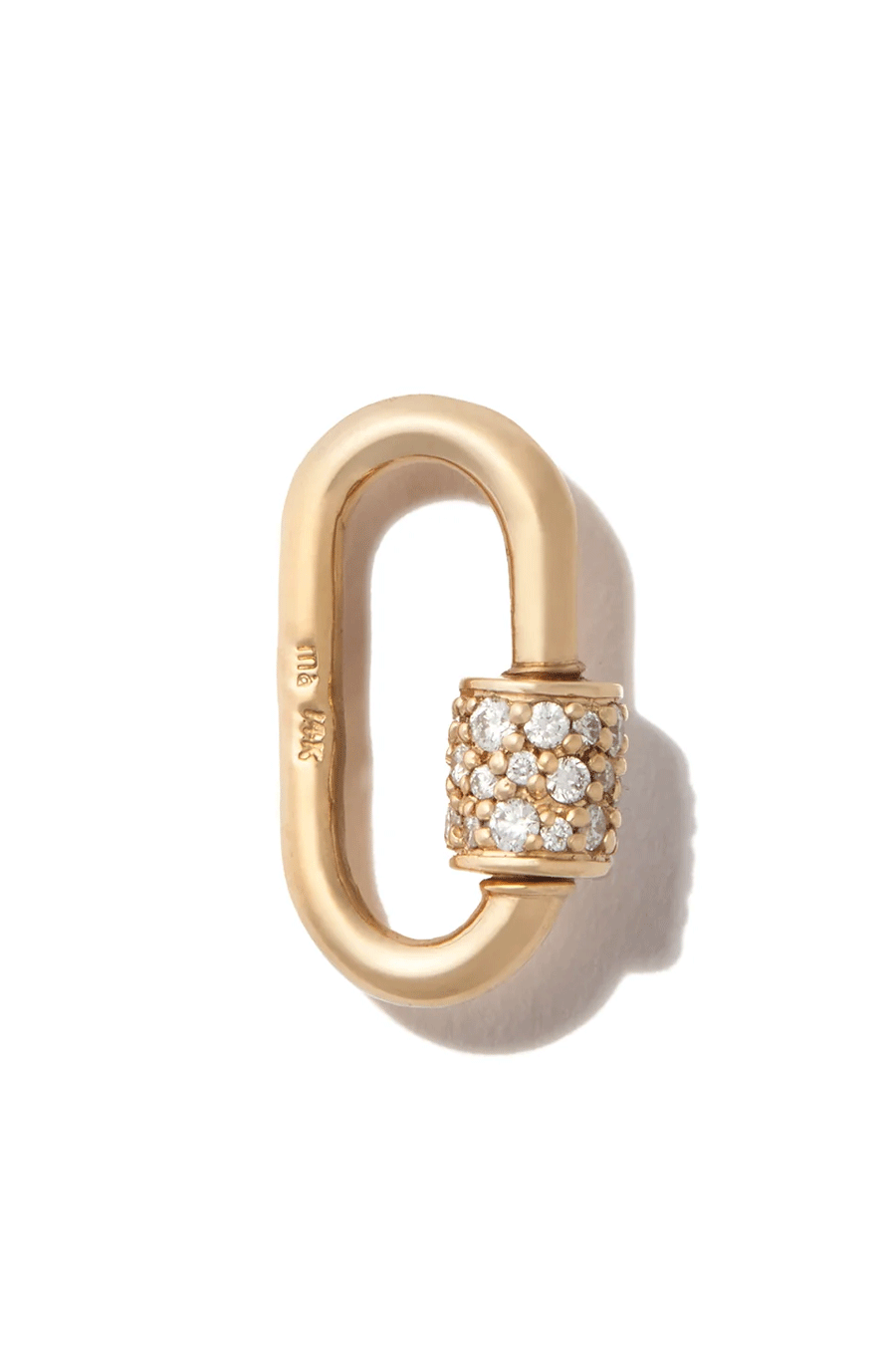 Stoned Babylock - 14k Yellow Gold & Diamond