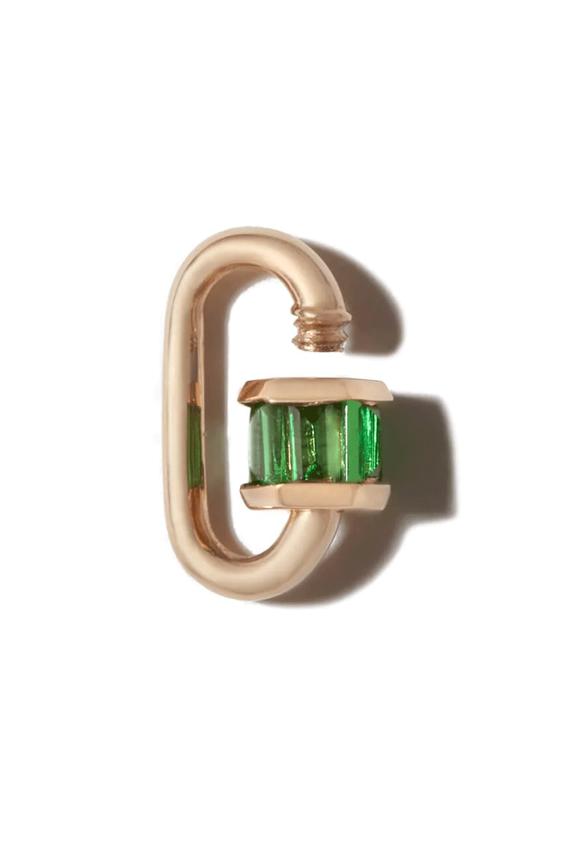 Total Baguette Babylock With Tsavorite - Yellow Gold