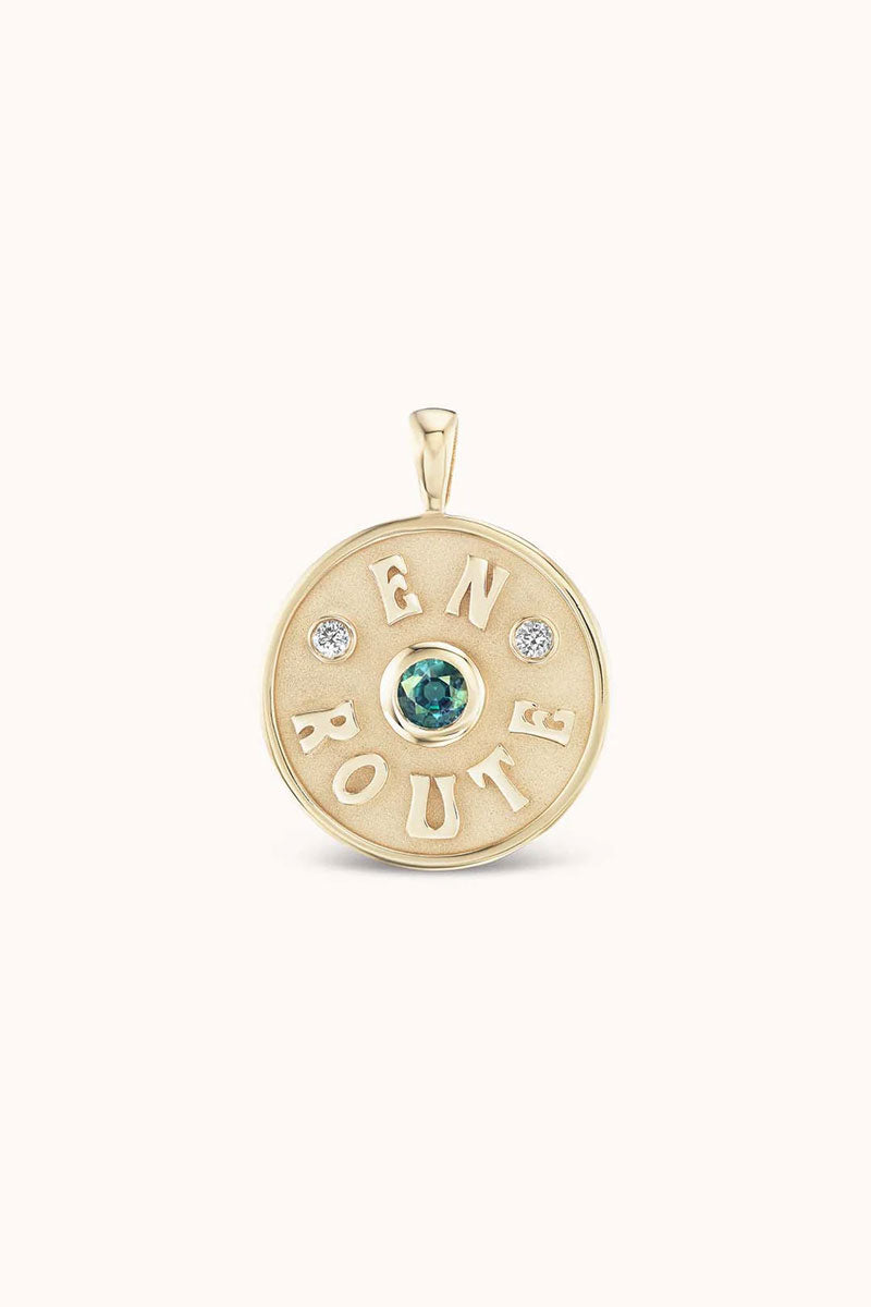 Medium En Route Charm - Alexandrite 14k Yellow Gold