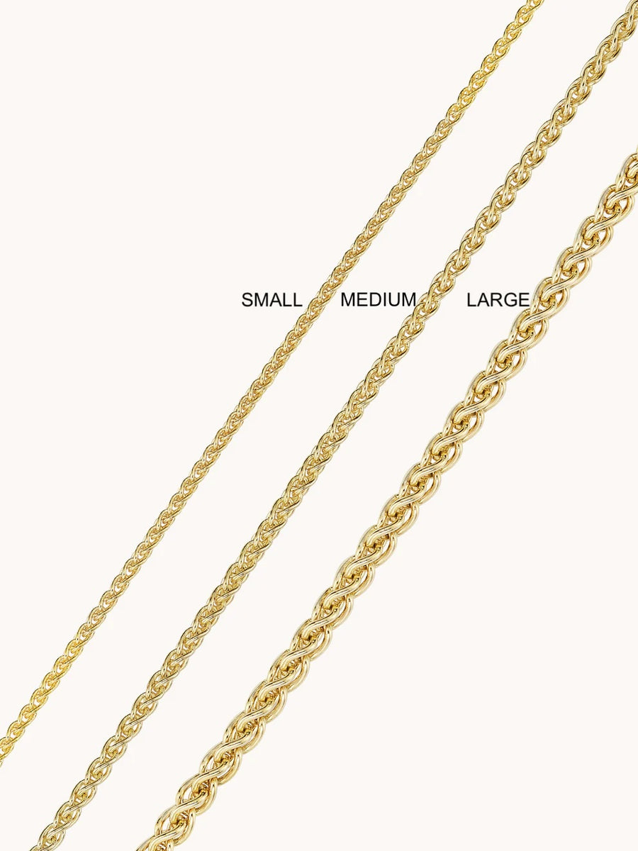 Small Wheat Chain - Yellow Gold