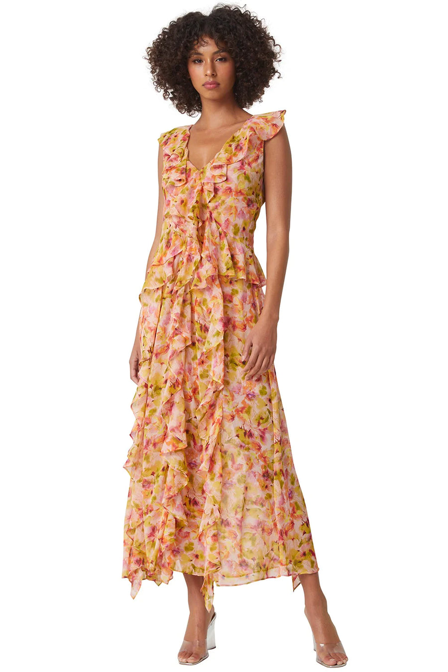 Claudita Dress - Golden Flora