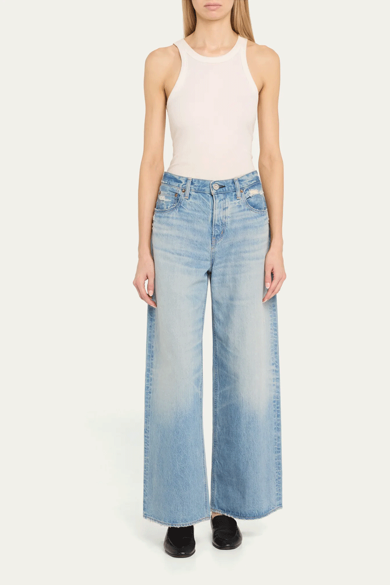 Lowell Super Wide Pants - Light Blue