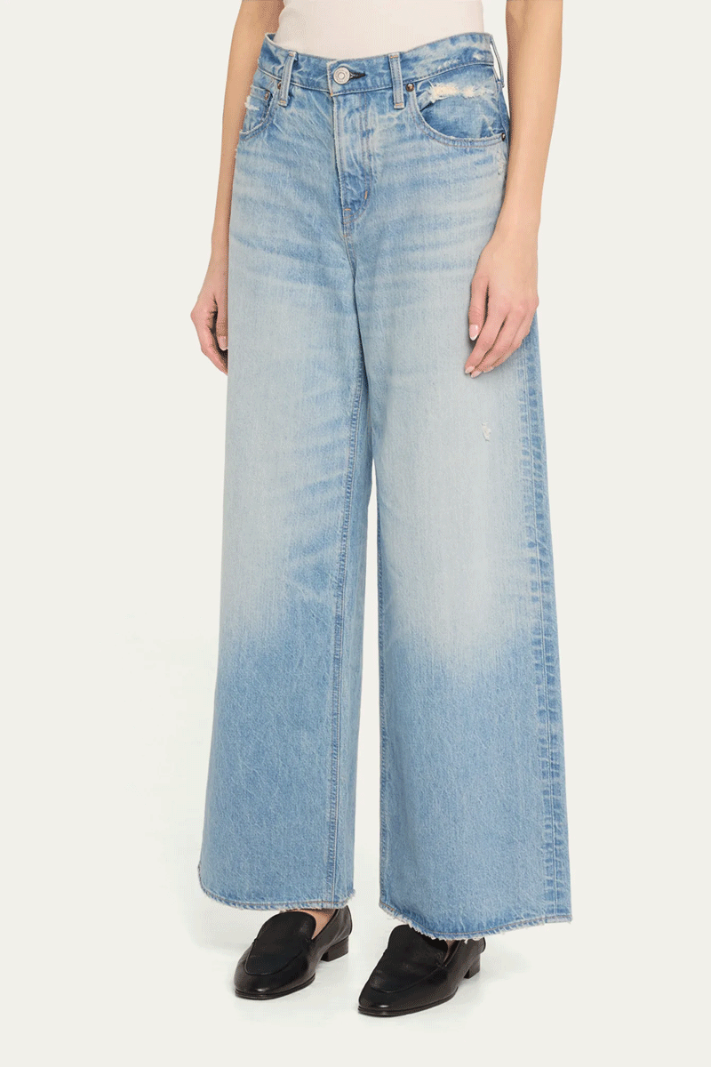 Lowell Super Wide Pants - Light Blue