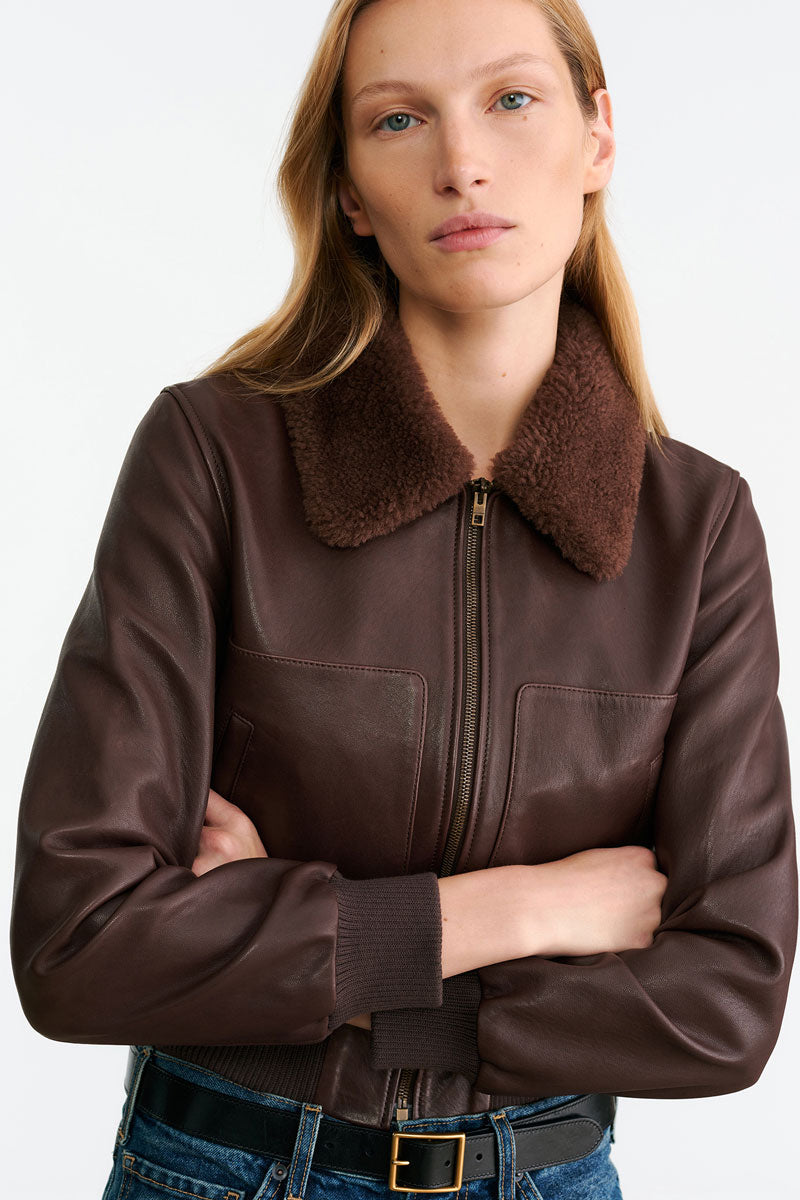 Tom Leather Jacket - Dark Brown