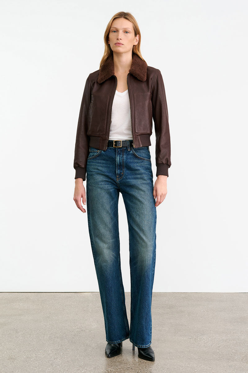Tom Leather Jacket - Dark Brown
