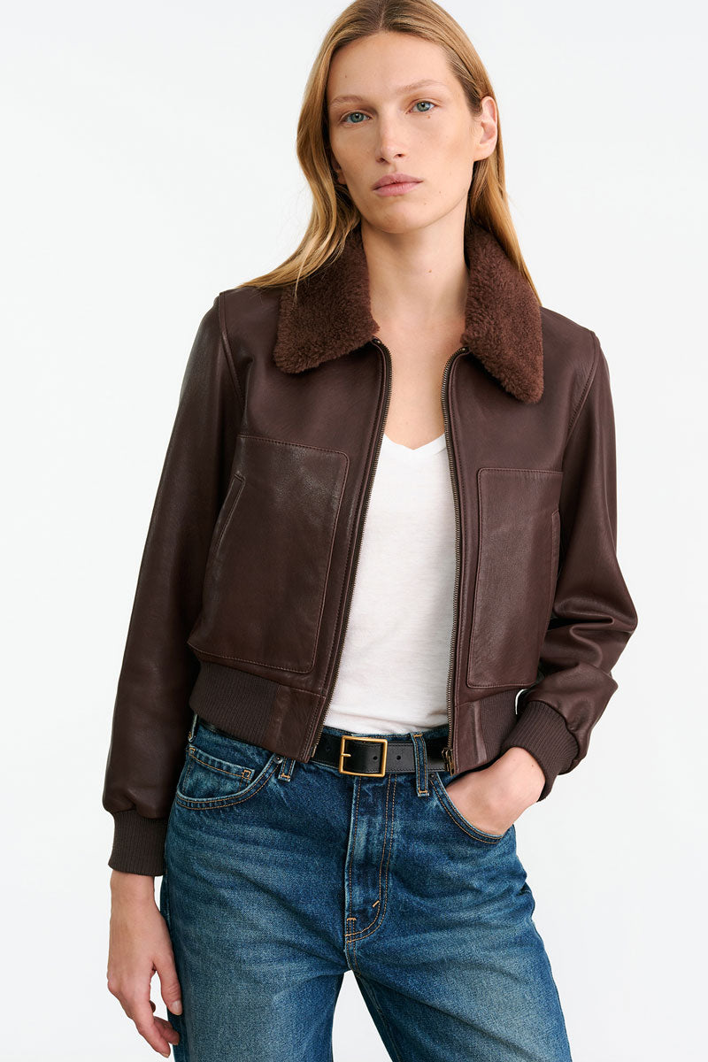 Tom Leather Jacket - Dark Brown