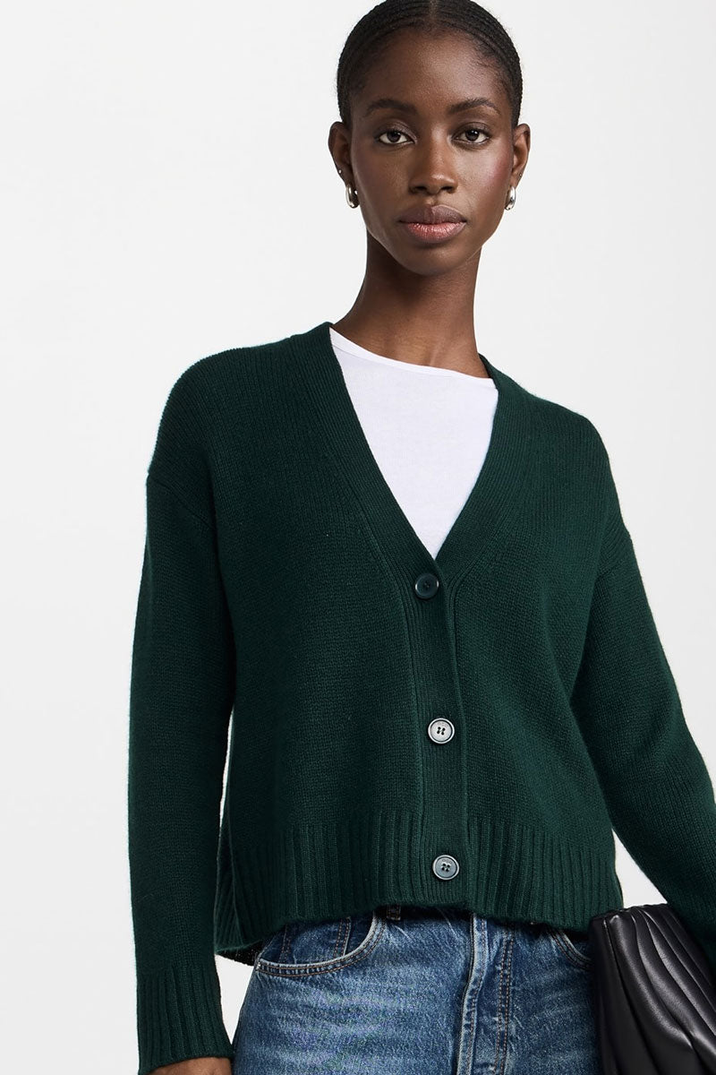 Aster Cashmere Cardigan - Everglade