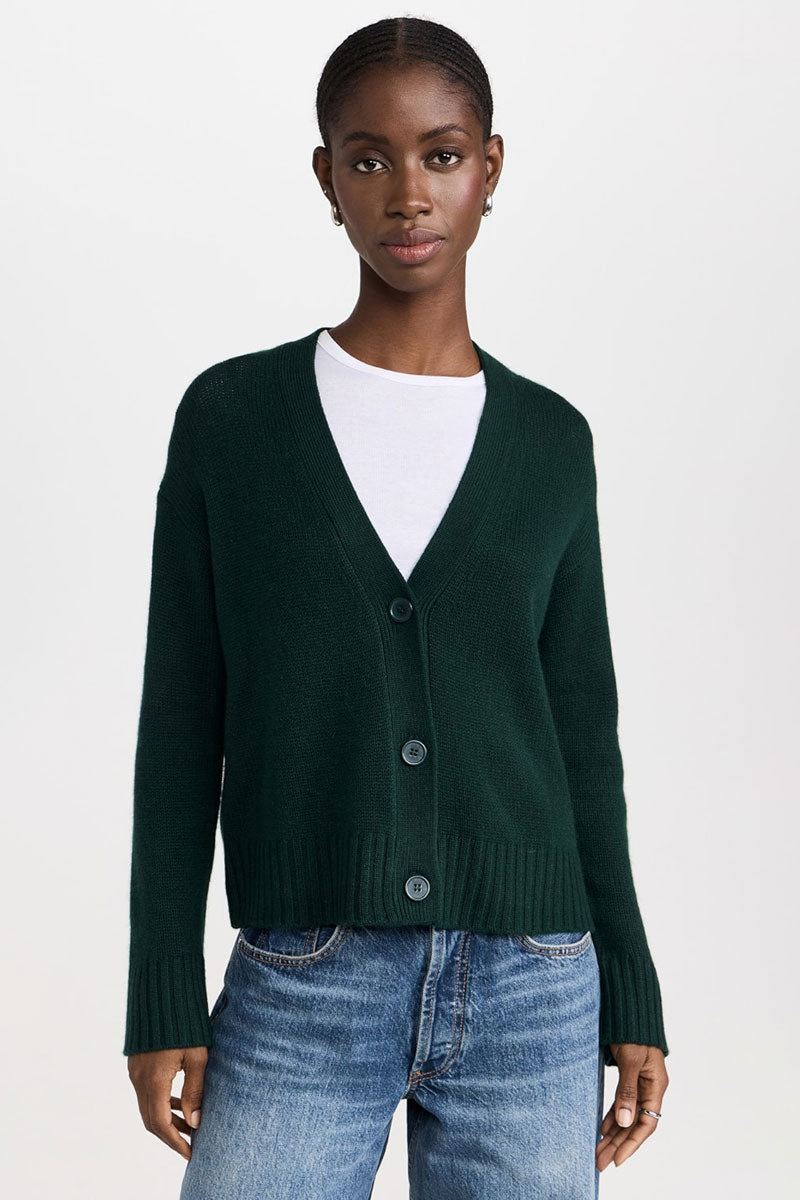 Aster Cashmere Cardigan - Everglade