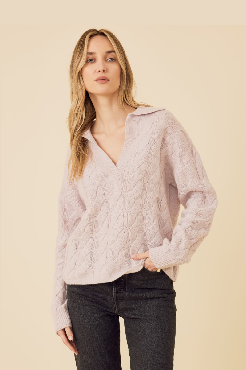 Monterey Cashmere Polo - Orchid