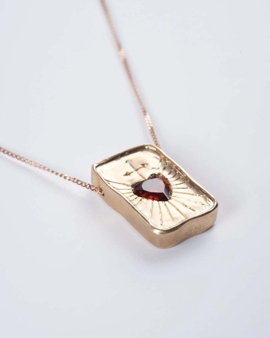 L'Amour Grenat Necklace - Garnet