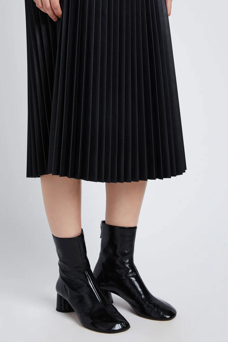 Daphne Skirt Faux Leather - Black