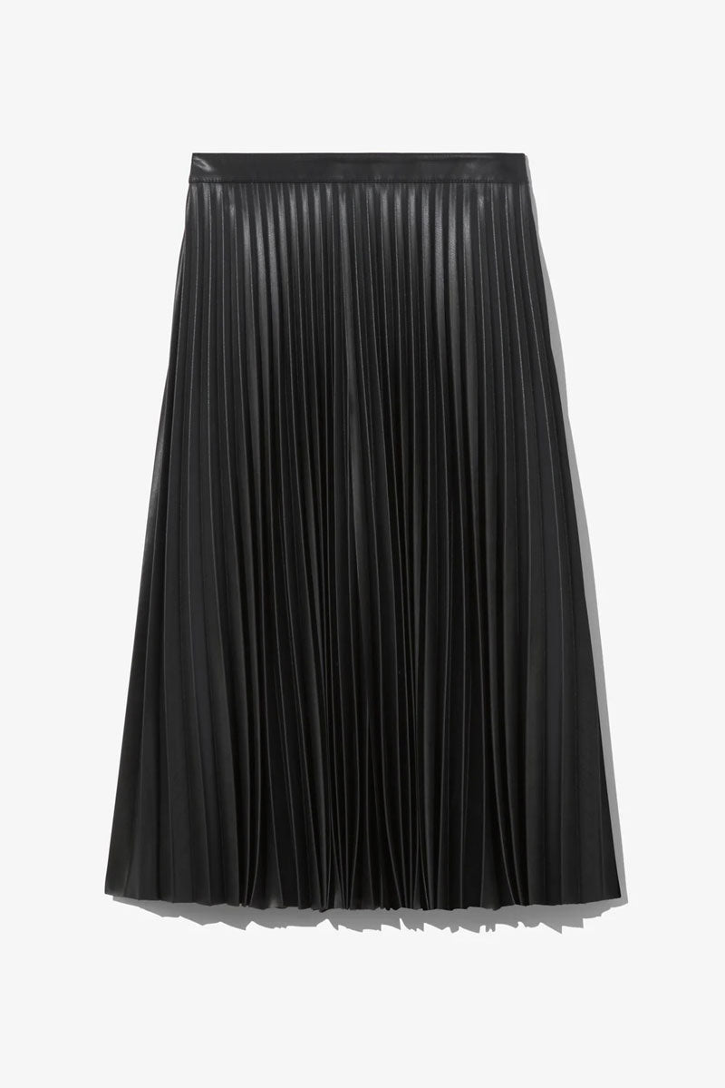 Daphne Skirt Faux Leather - Black