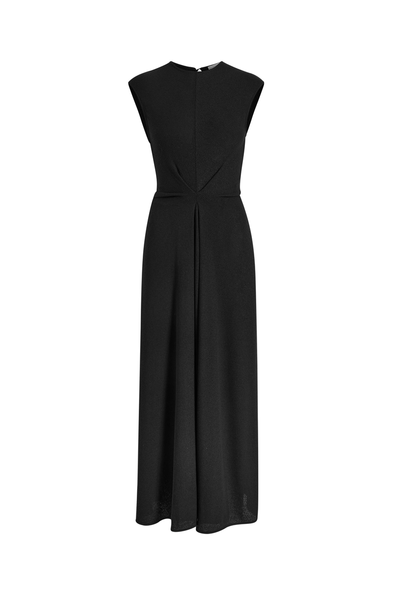 Miranda Dress in Twisted Rib - Black