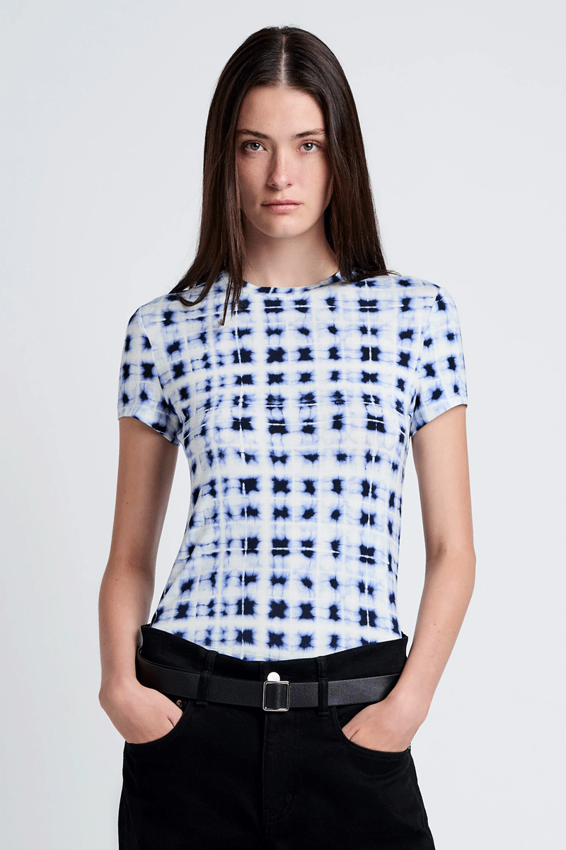 Parson Tee in Jersey - Indigo Multi