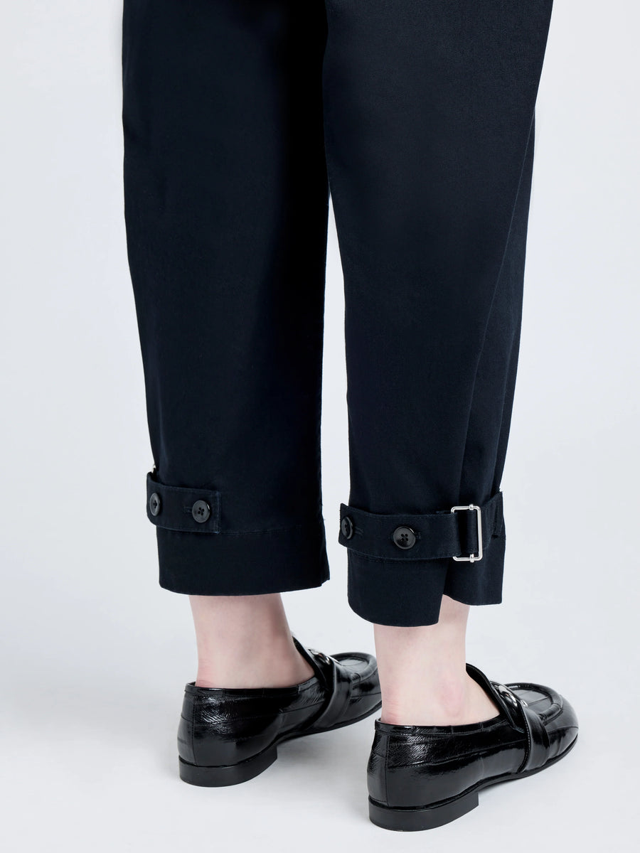 Kay Pant Cotton Twill - Black