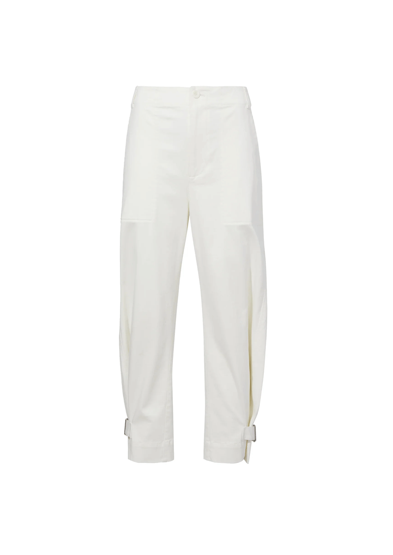 Kay Pant in Cotton Twill - Alabaster