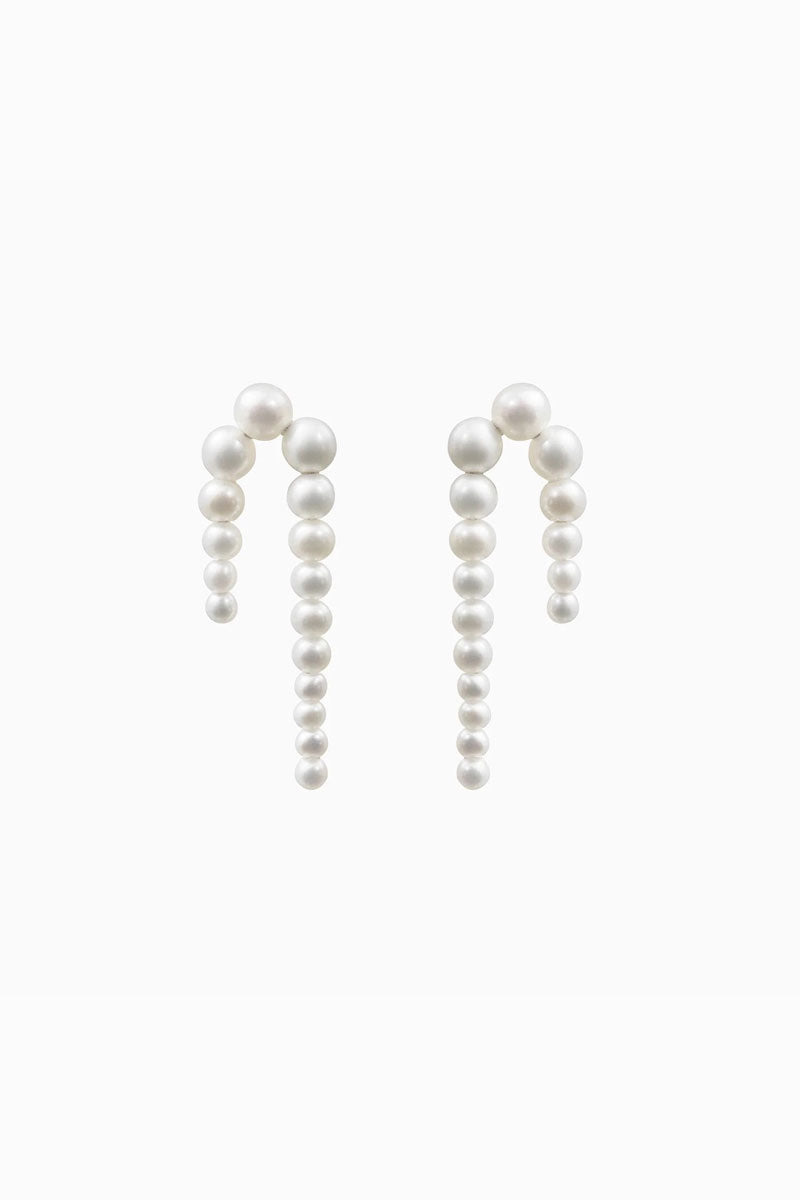 Petite Perle Nuit Earrings - Freshwater Pearl 14k Gold