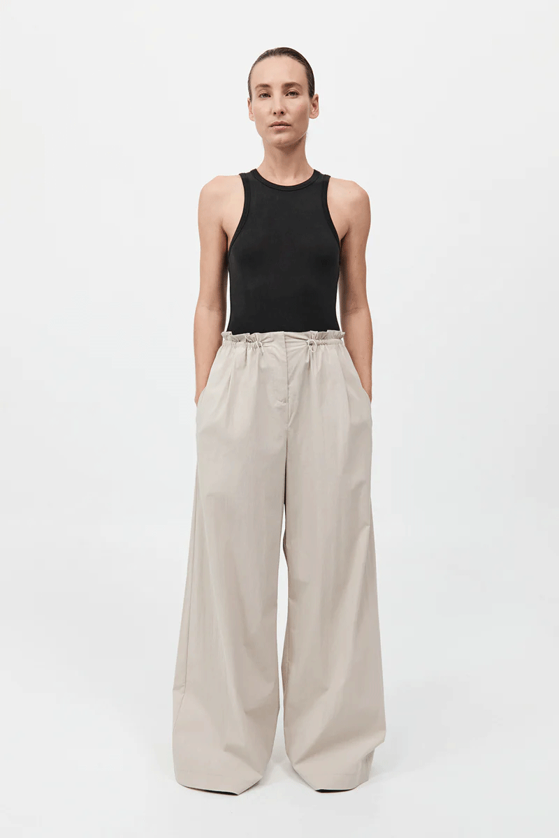 Petit Paperbag Waist Pant - Creme