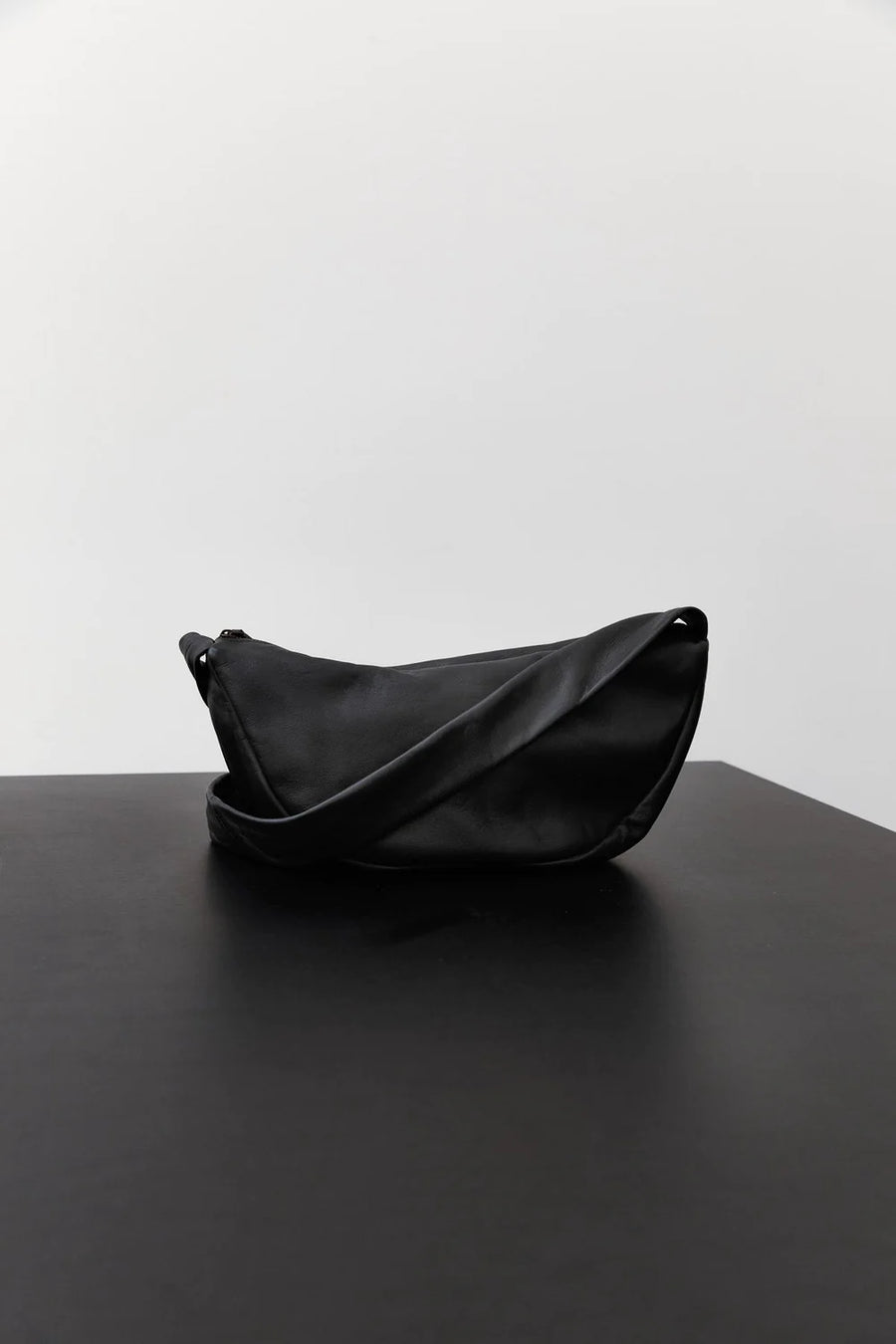 Soft Crescent Bag - Black