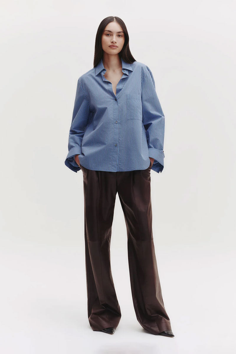 Next Morning - Blue / Wine Stripe