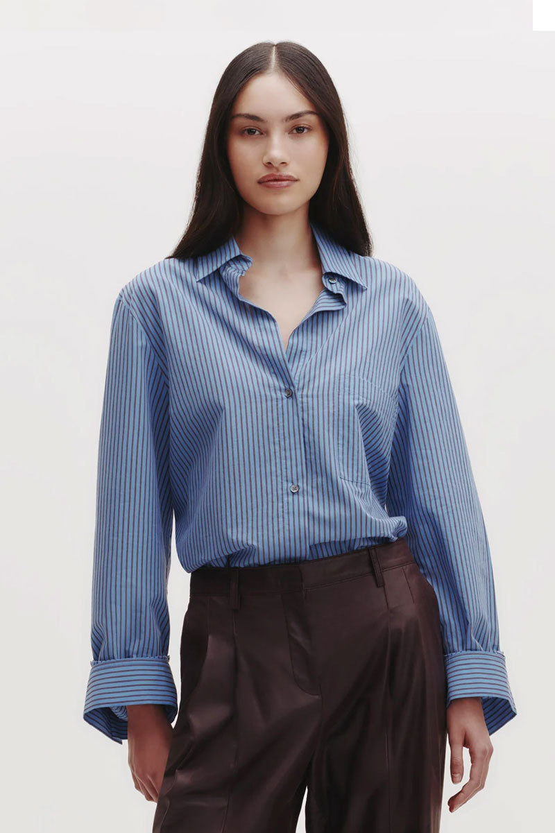 Next Morning - Blue / Wine Stripe