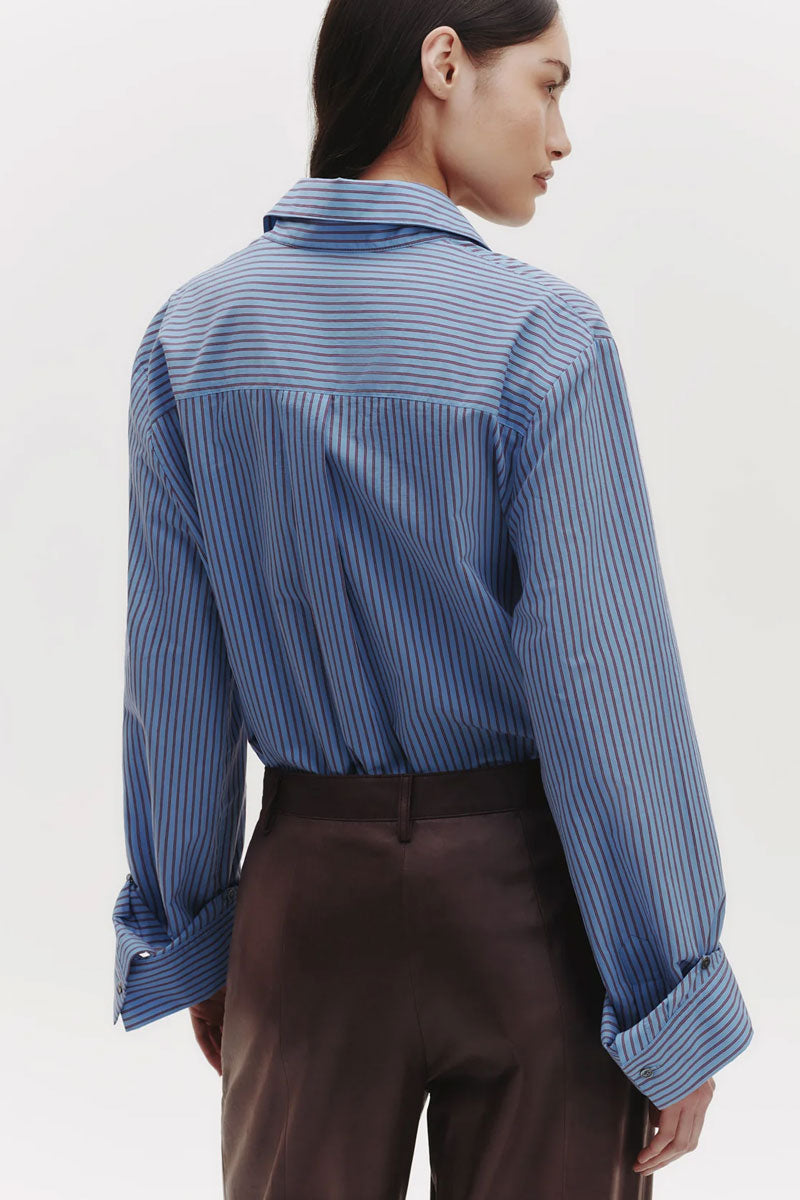Next Morning - Blue / Wine Stripe