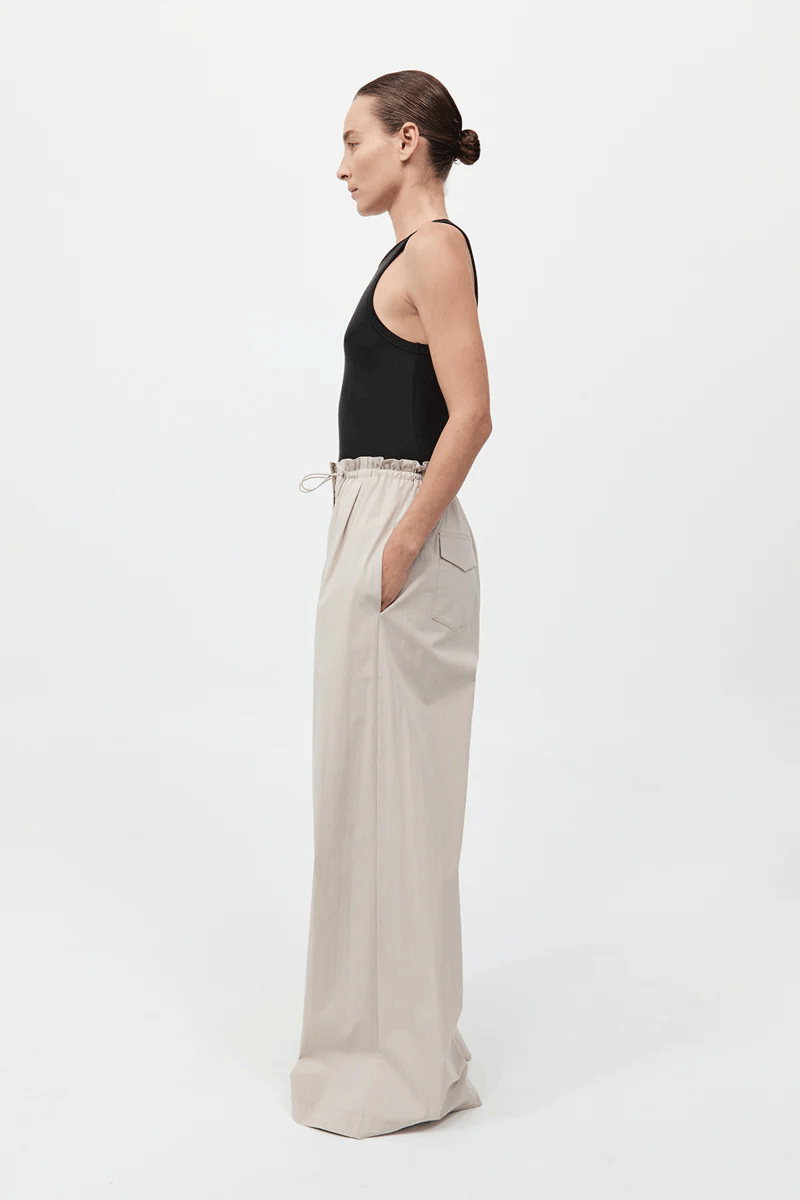 Petit Paperbag Waist Pant - Creme