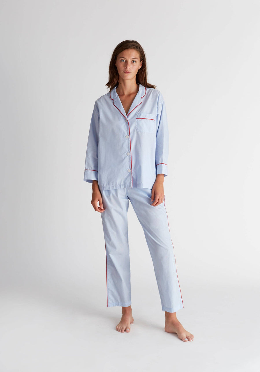 Marina Pajama Set - Blue End on End