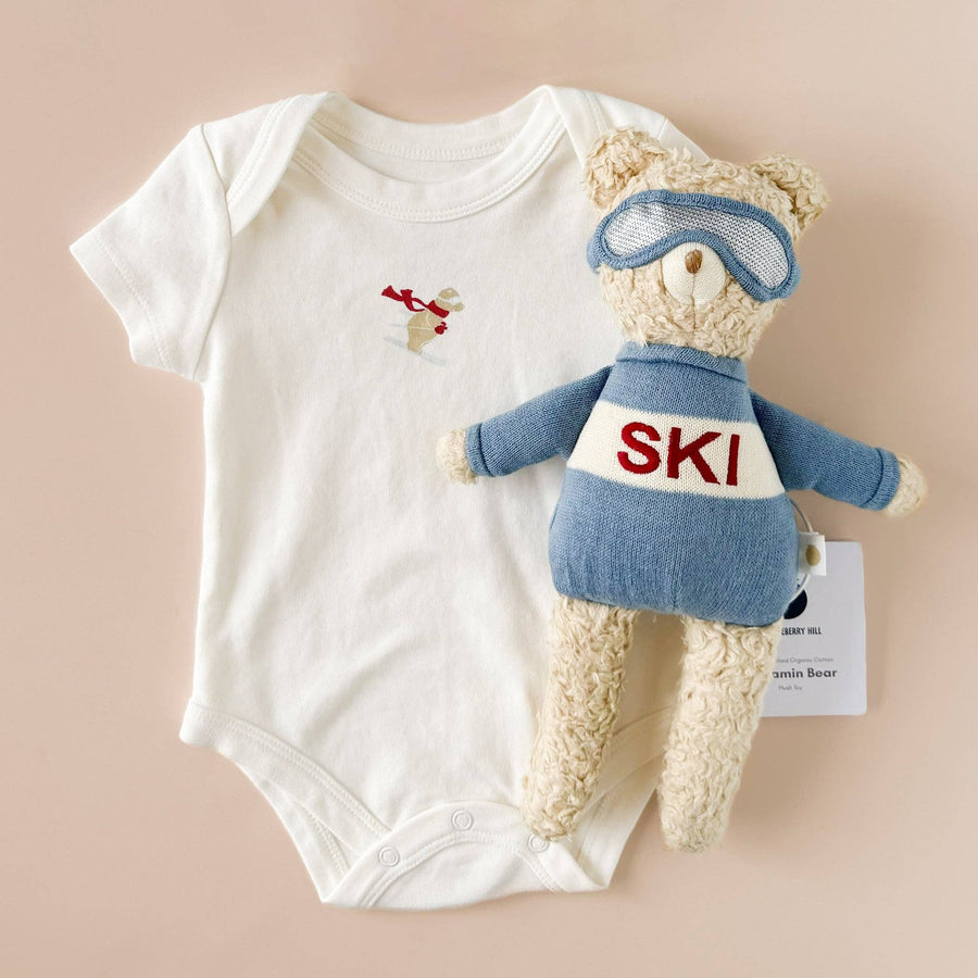 Ski Blanket, Onesie, Benjamin Plush Toy Gift Set