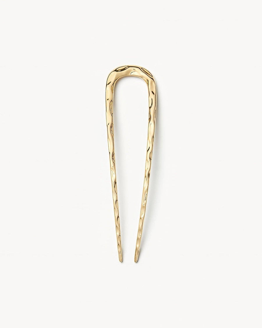 Midi Wavy French Hair Pin - Gold