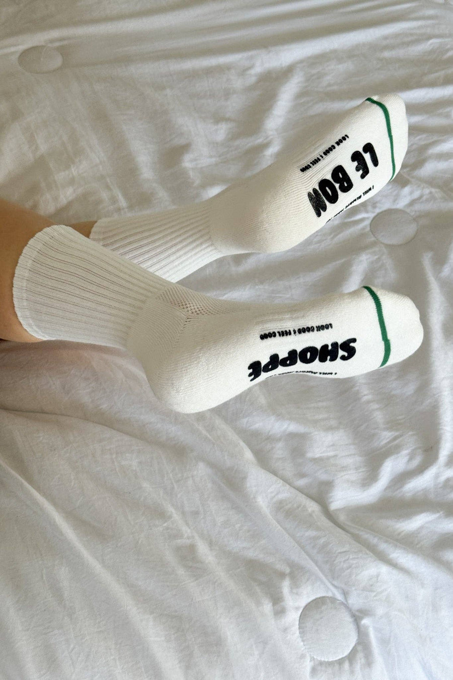 Hugger Socks - White/Black