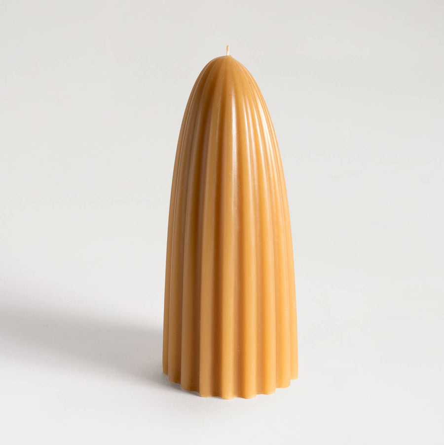 Tusk Beeswax Candle - Medium in Natural