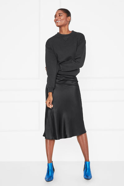 Bar Silk Skirt Black Pavilion