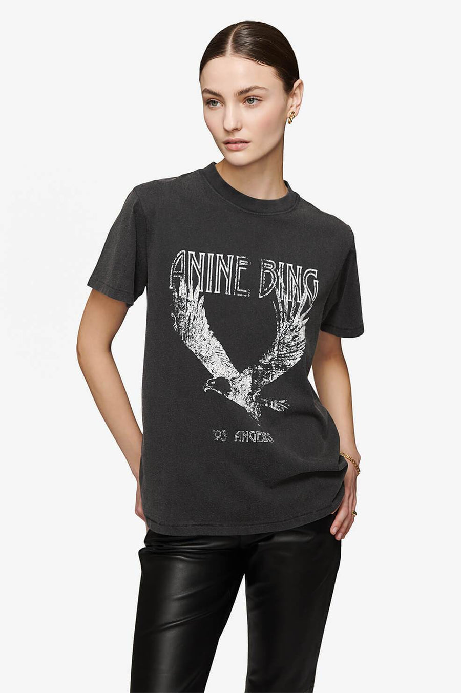 Lili Eagle Tee - Washed Black – Pavilion