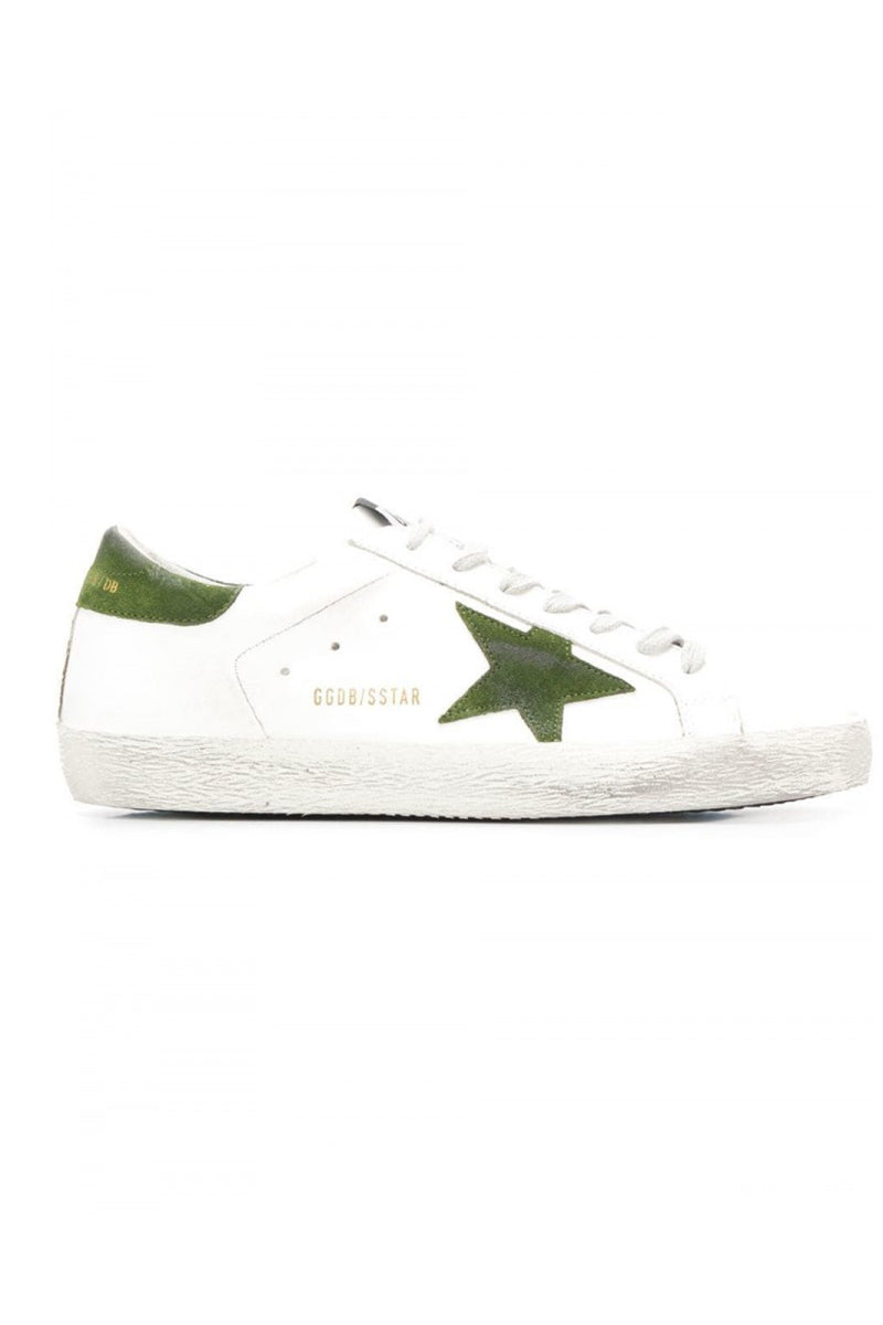 Superstar - Green Star White Leather
