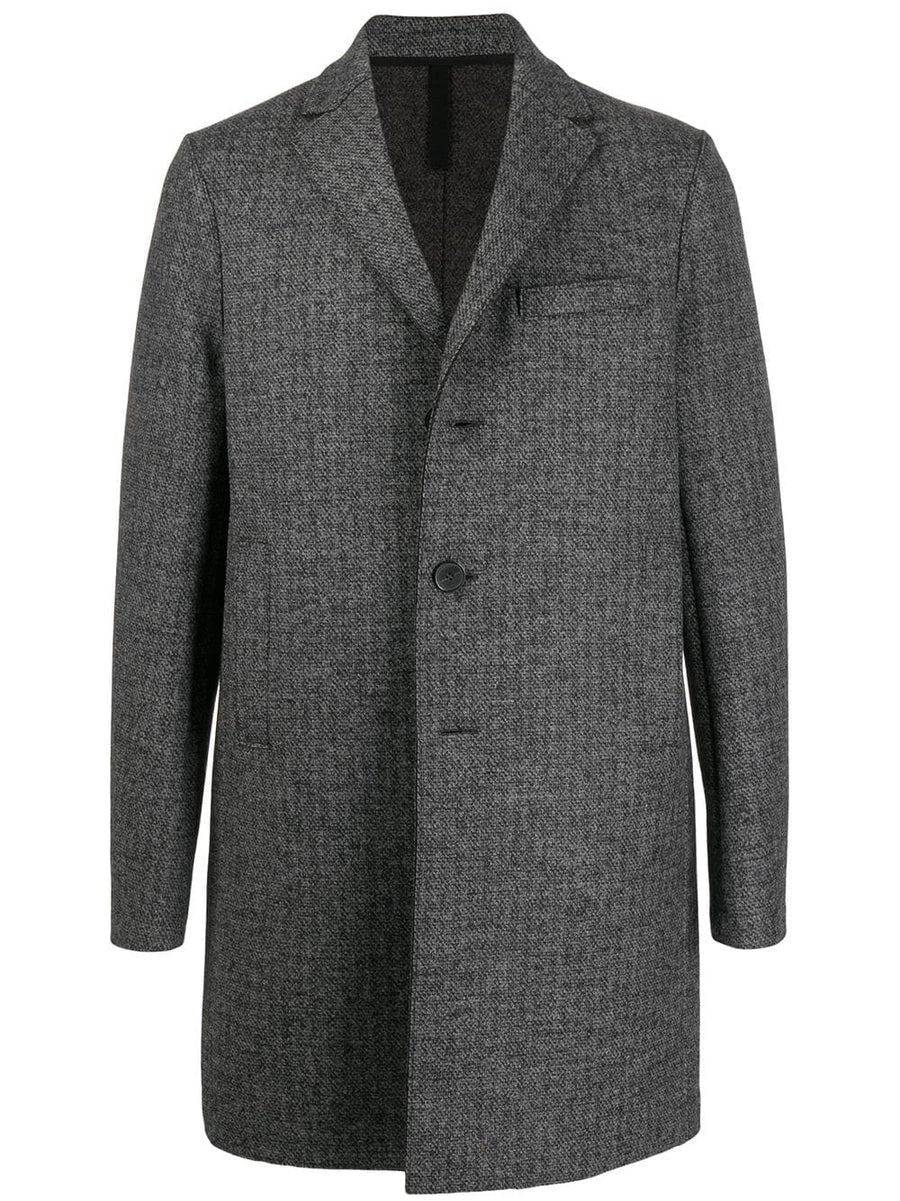 Double Faced Wool Boxy Coat - Grey