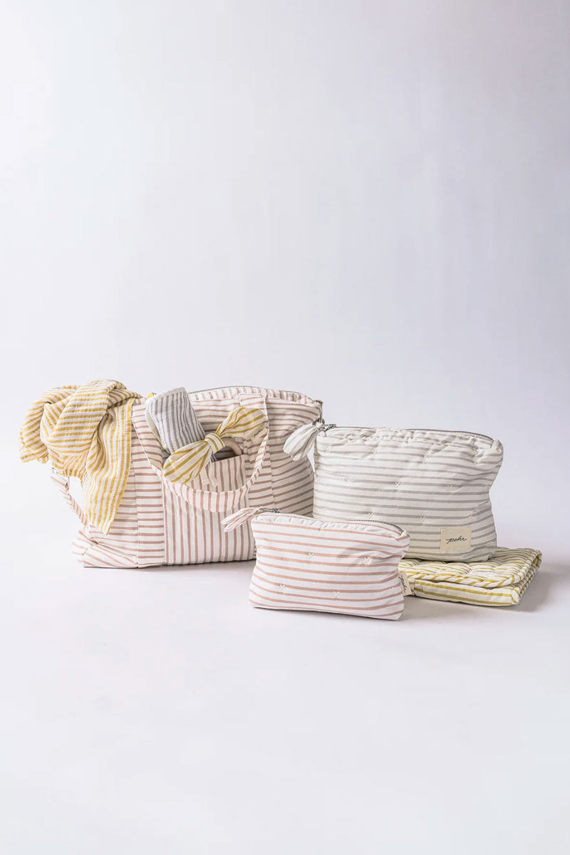 Diaper Bag - Stripes Away Petal