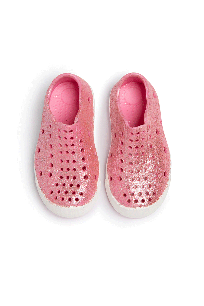 Kid Waterproof Sneaker - Pink Glitter