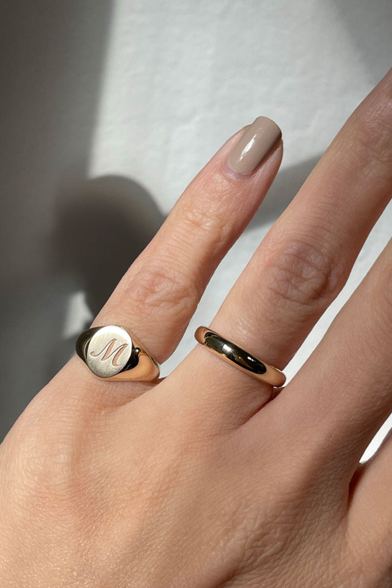 4mm Petite Dome Ring - Yellow Gold