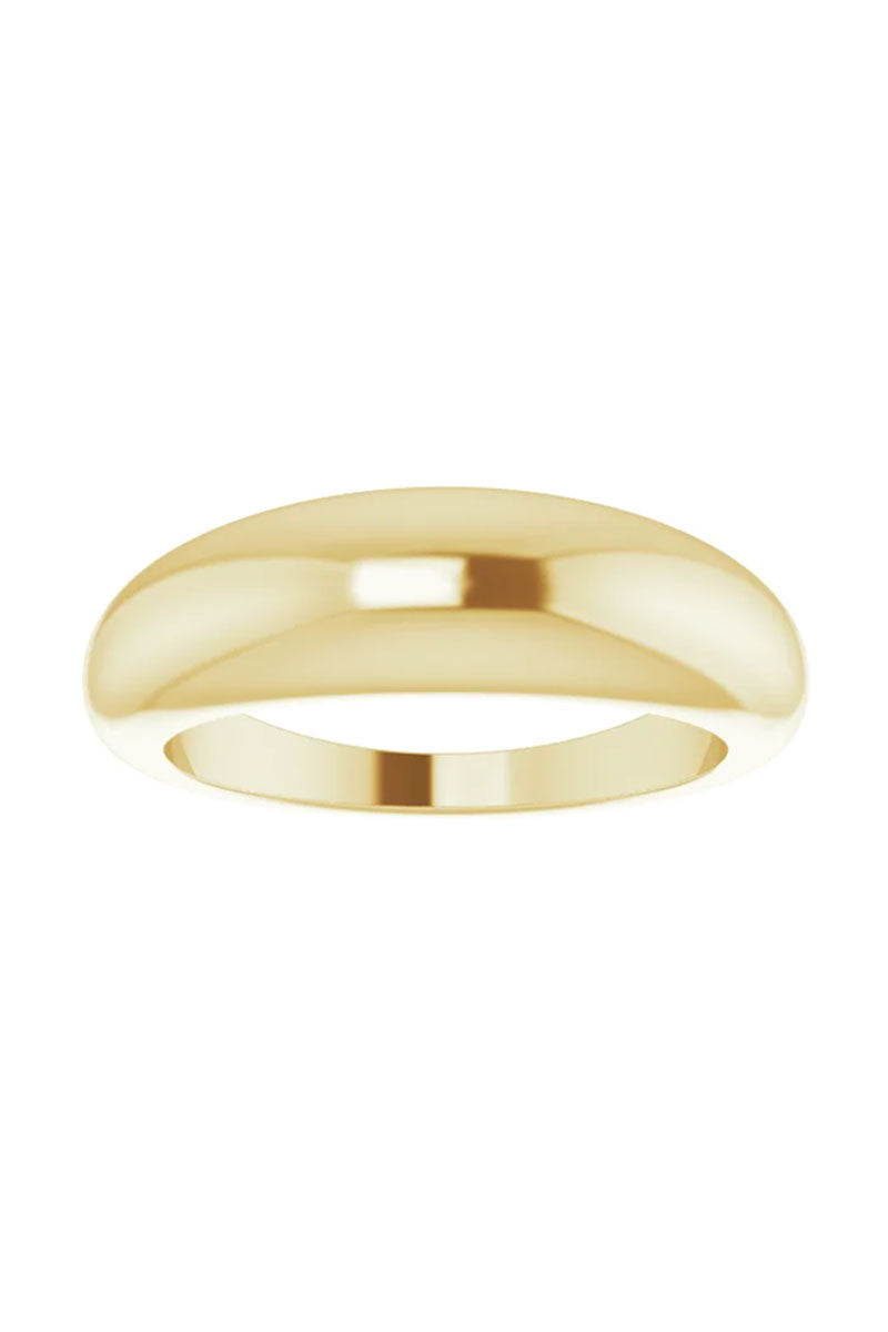6mm Dome Ring - Yellow Gold