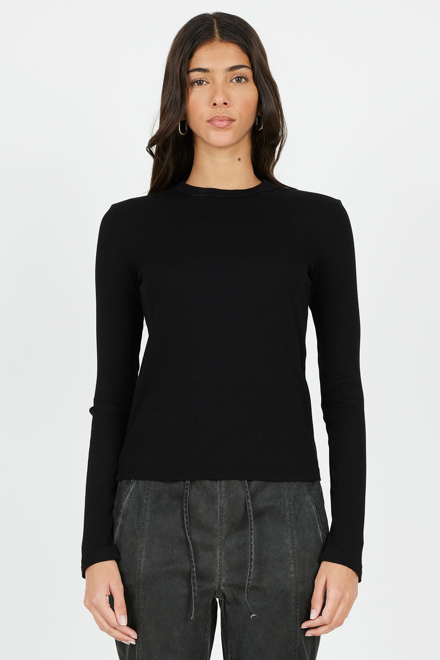 Verona Crew Shirt - Jet Black