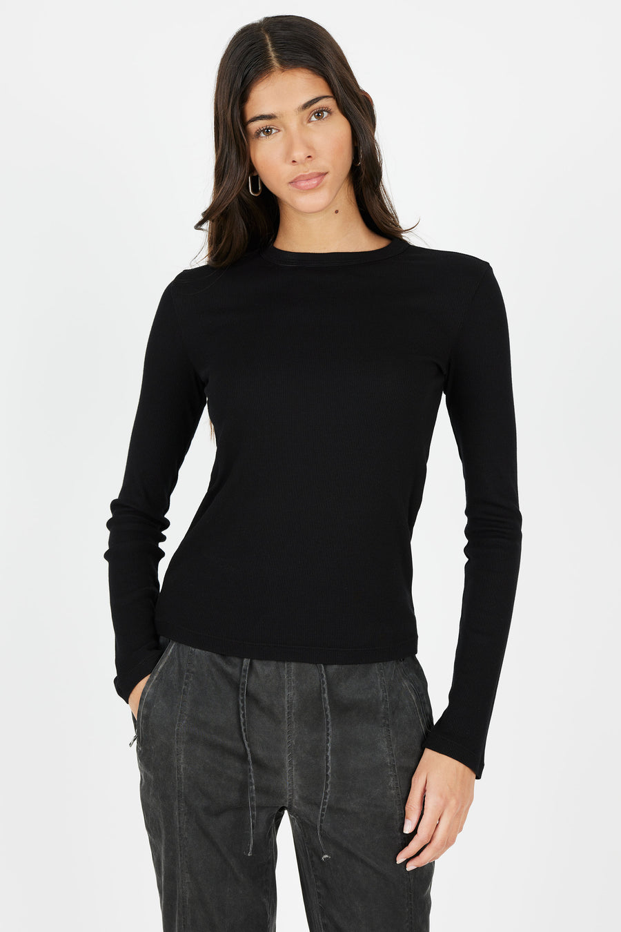 Verona Crew Shirt - Jet Black