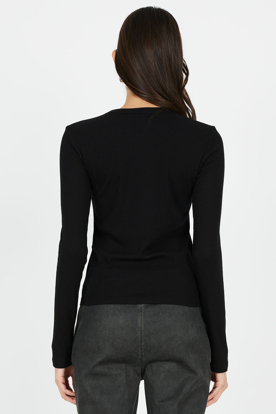 Verona Crew Shirt - Jet Black